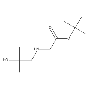 Tert-butyl 2-[(2-hydroxy-2-methylpropyl)amino]acetate结构式
