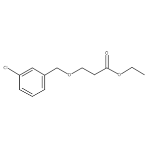 Ethyl 3-((3-chlorobenzyl)oxy)propanoate Structure