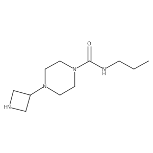 4-(azetidin-3-yl)-N-propylpiperazine-1-carboxamide结构式
