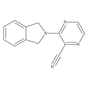 3-isoindolin-2-ylpyrazine-2-carbonitrile Structure