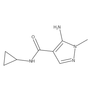5-amino-N-cyclopropyl-1-methyl-1H-pyrazole-4-carboxamide Structure