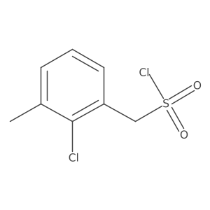 (2-Chloro-3-methylphenyl)methanesulfonyl chloride结构式