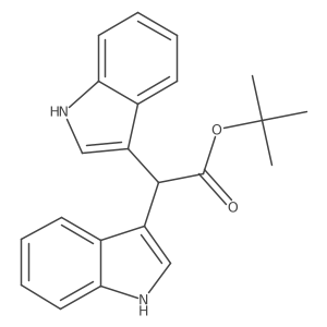 tert-Butyl 2,2-di(1H-indol-3-yl)acetate结构式
