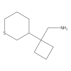 [1-(Thian-3-yl)cyclobutyl]methanamine结构式