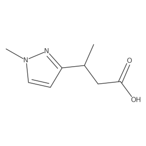 3-(1-methyl-1H-pyrazol-3-yl)butanoic acid Structure