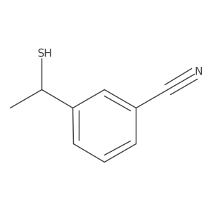 3-(1-Sulfanylethyl)benzonitrile结构式
