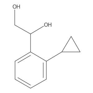 1-(2-Cyclopropylphenyl)ethane-1,2-diol Structure