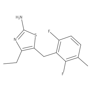 2-Thiazolamine, 5-[(2,6-difluoro-3-methylphenyl)methyl]-4-ethyl- Structure