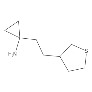 1-[2-(Thiolan-3-yl)ethyl]cyclopropan-1-amine结构式