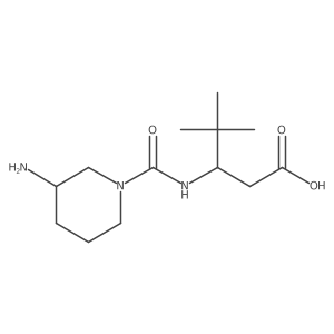 Pentanoic acid, 3-[[(3-amino-1-piperidinyl)carbonyl]amino]-4,4-dimethyl-结构式