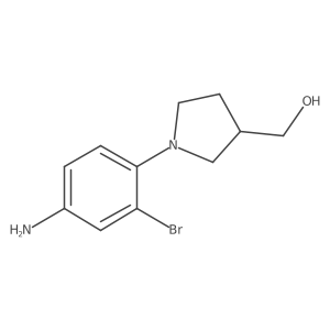 [1-(4-Amino-2-bromophenyl)pyrrolidin-3-yl]methanol Structure