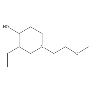 3-Ethyl-1-(2-methoxyethyl)piperidin-4-ol Structure