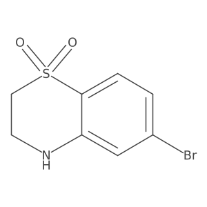 6-bromo-3,4-dihydro-2H-1lambda6,4-benzothiazine-1,1-dione结构式