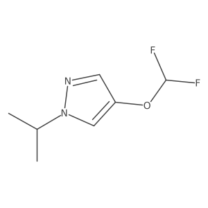4-(difluoromethoxy)-1-isopropyl-1H-pyrazole结构式