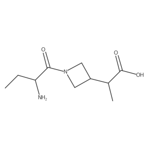 2-{1-[(2S)-2-aminobutanoyl]azetidin-3-yl}propanoic acid Structure