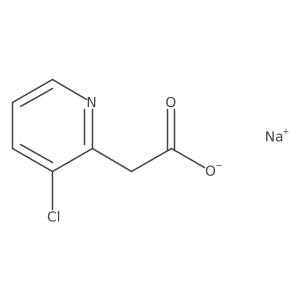 2-(3-Chloropyridin-2-yl)acetic acid, sodium salt结构式