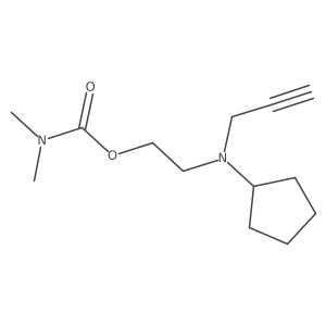 2-[Cyclopentyl(prop-2-ynyl)amino]ethyl N,N-dimethylcarbamate结构式