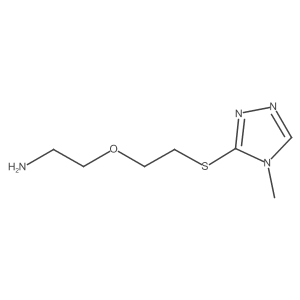 2-{2-[(4-methyl-4H-1,2,4-triazol-3-yl)sulfanyl]ethoxy}ethan-1-amine结构式