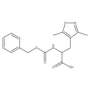 2-{[(Benzyloxy)carbonyl]amino}-3-(3,5-dimethyl-1,2-oxazol-4-yl)propanoic acid Structure