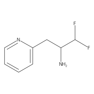 1,1-Difluoro-3-(pyridin-2-yl)propan-2-amine结构式