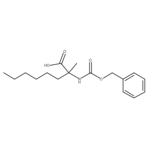 2-{[(Benzyloxy)carbonyl]amino}-2-methyloctanoic acid Structure