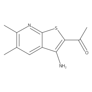 1-(3-Amino-5,6-dimethylthieno[2,3-b]pyridin-2-yl)ethanone结构式