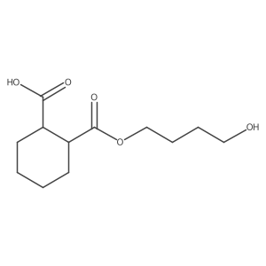 1,2-Cyclohexanedicarboxylic acid, mono(4-hydroxybutyl) ester结构式