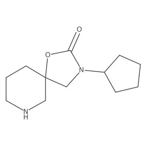 3-Cyclopentyl-1-oxa-3,7-diazaspiro[4.5]decan-2-one Structure