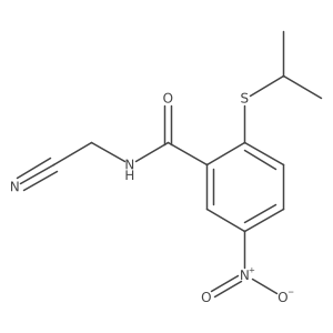 N-(cyanomethyl)-5-nitro-2-(propan-2-ylsulfanyl)benzamide Structure