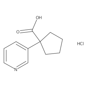 1-(Pyridin-3-yl)cyclopentane-1-carboxylic acid hydrochloride结构式