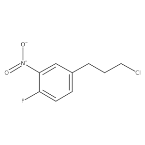1-(3-Chloropropyl)-4-fluoro-3-nitrobenzene结构式