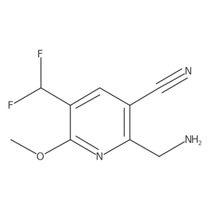 2-(Aminomethyl)-3-cyano-5-(difluoromethyl)-6-methoxypyridine Structure