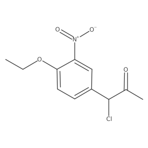 1-Chloro-1-(4-ethoxy-3-nitrophenyl)propan-2-one Structure