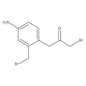 1-(4-Amino-2-(bromomethyl)phenyl)-3-bromopropan-2-one Structure