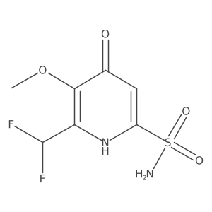 2-(Difluoromethyl)-4-hydroxy-3-methoxypyridine-6-sulfonamide Structure