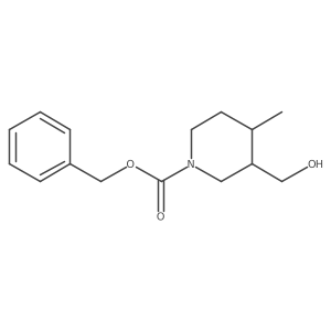 Benzyl 3-(hydroxymethyl)-4-methylpiperidine-1-carboxylate结构式