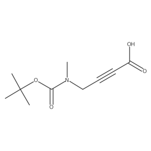 4-{[(Tert-butoxy)carbonyl](methyl)amino}but-2-ynoic acid Structure