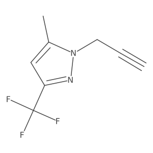 5-methyl-1-(prop-2-yn-1-yl)-3-(trifluoromethyl)-1H-pyrazole Structure