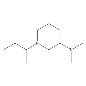 3-Piperidinamine, N,N-dimethyl-1-(1-methylpropyl)- Structure