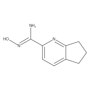 N'-Hydroxy-5H,6H,7H-cyclopenta[b]pyridine-2-carboximidamide结构式