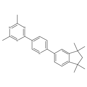 2-[6-(2,3-Dihydro-1,1,3,3-tetramethyl-1h-inden-5-yl)-3-pyridinyl]-4,6-dimethyl-1,3,5-triazine Structure