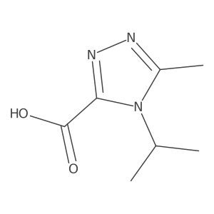 5-methyl-4-(propan-2-yl)-4H-1,2,4-triazole-3-carboxylic acid结构式