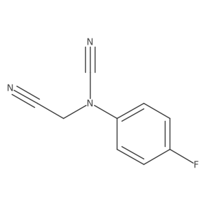 2-[Cyano(4-fluorophenyl)amino]acetonitrile Structure