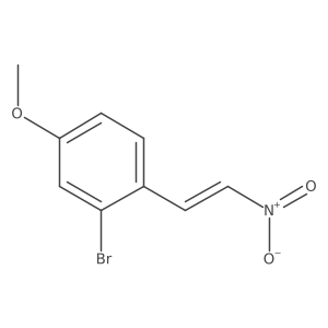 2-Bromo-4-methoxy-1-(2-nitroethenyl)benzene Structure