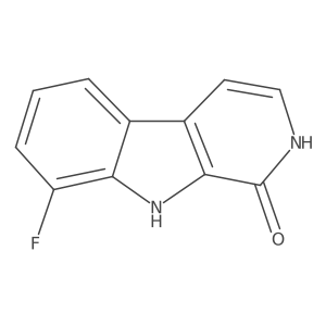 8-Fluoro-2,9-dihydro-1H-pyrido[3,4-b]indol-1-one结构式