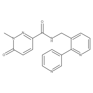 N-({[2,3'-bipyridine]-3-yl}methyl)-1-methyl-6-oxo-1,6-dihydropyridazine-3-carboxamide Structure