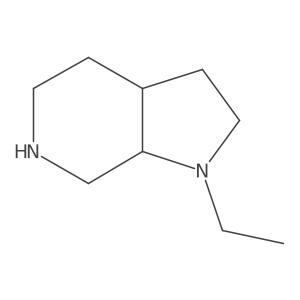 1-Ethyl-octahydro-1H-pyrrolo[2,3-c]pyridine结构式