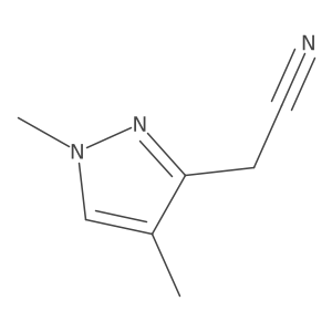 2-(1,4-Dimethyl-1H-pyrazol-3-yl)acetonitrile结构式