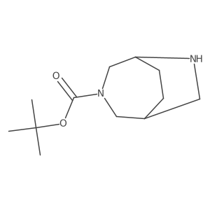 Tert-butyl 3,6-diazabicyclo[3.2.2]nonane-3-carboxylate Structure