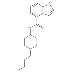 N-(1-Butyl-4-piperidyl)benzimidazole-4-carboxamide结构式